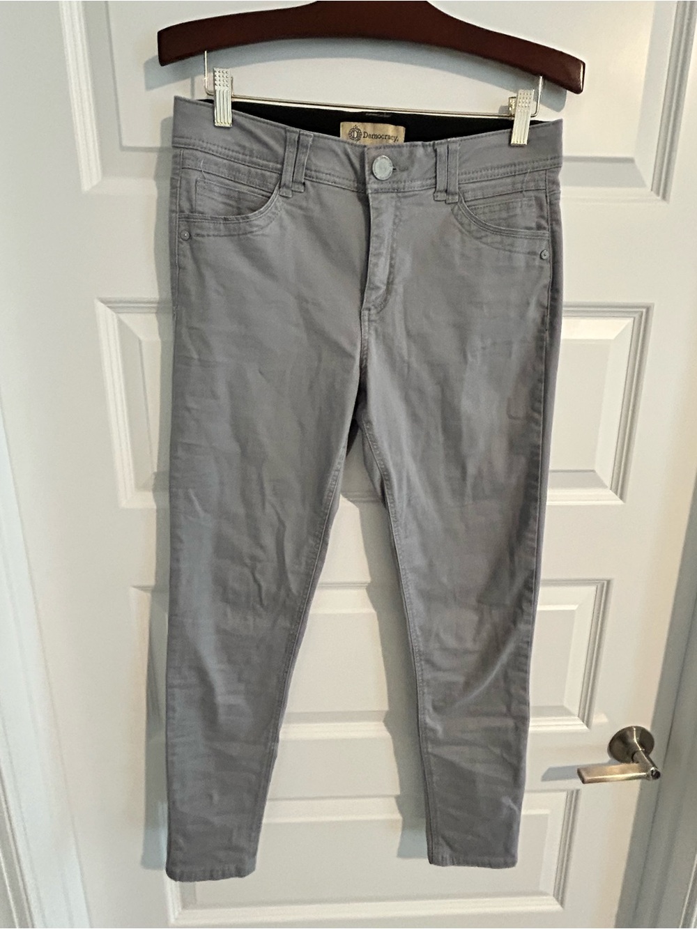 Democracy Ab Technology Skinny Jeans Gray Size 8